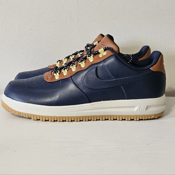 Nike Lunar Force 1 LF1 Duckboot Low Obsidian Saddle Brown Sneakers Men's Size 15 - Picture 3 of 9
